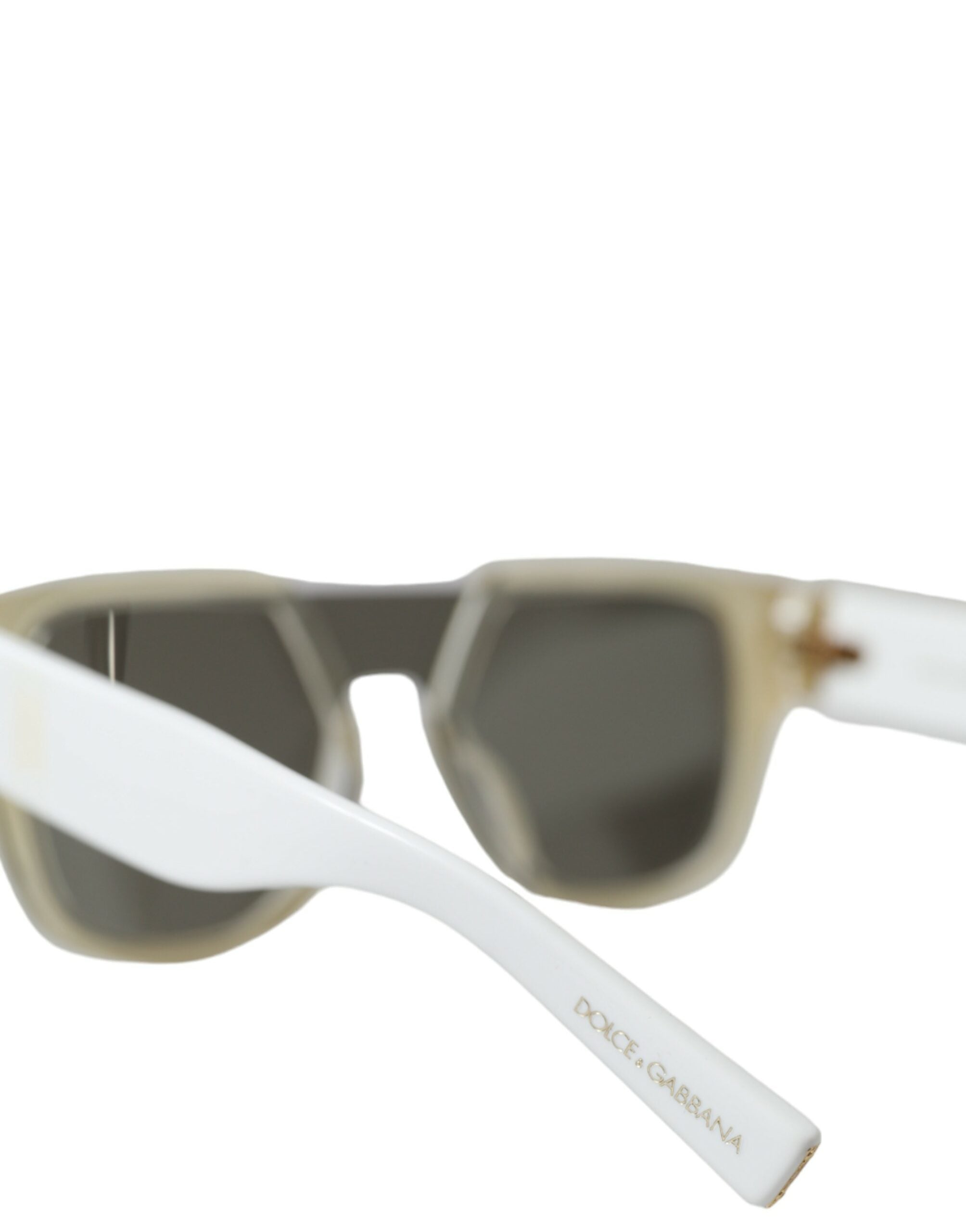Dolce & Gabbana White Acetate Mirror Lenses DG4356 Sunglasses