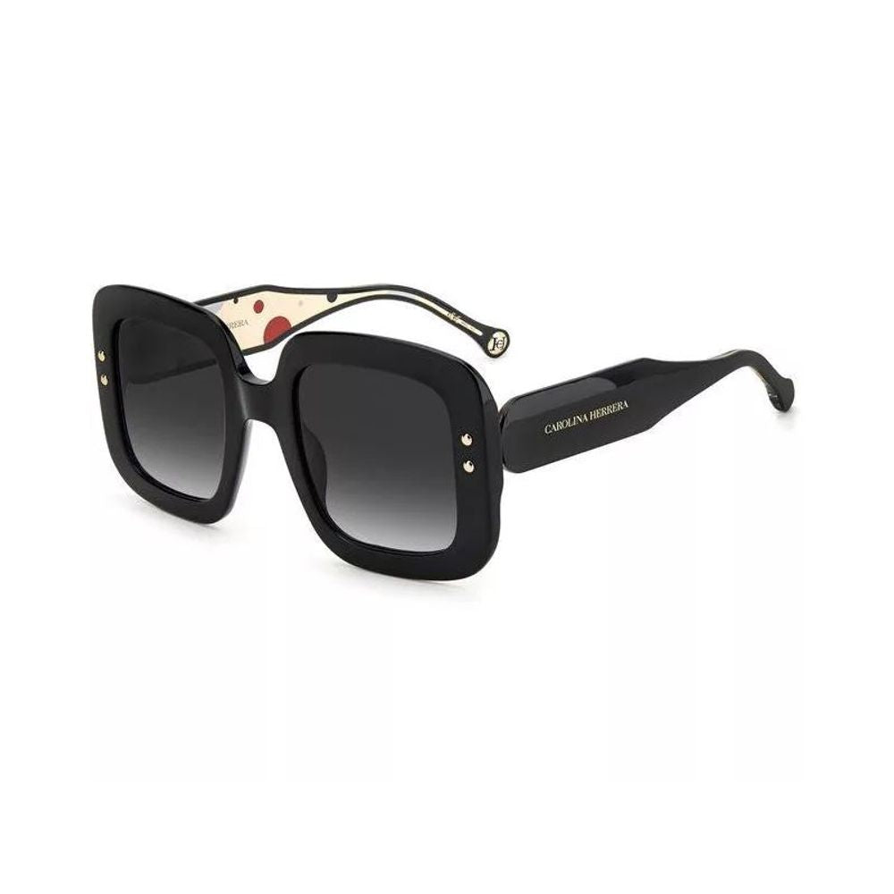 Carolina Herrera Black Acetate Sunglasses